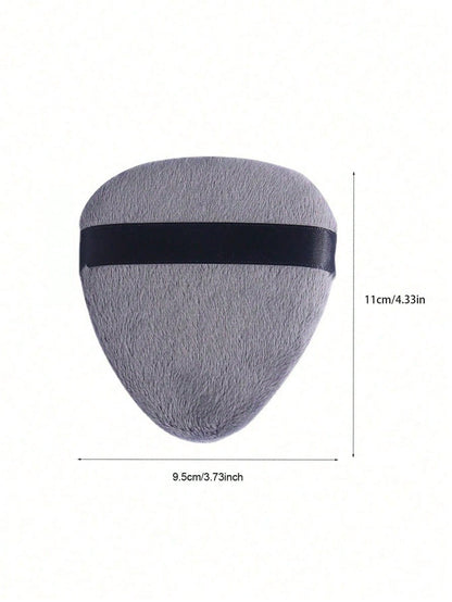 1pc Teardrop Shaped Makeup Sponge Puff For Setting Powder, Soft Flocked, Triangle Pointed Head Beauty Tool,Makeup,Cheap,Room Decor,Vanity,Travel,Bedroom,Makeup Accessories,Puff,Makeup Blender,Powder P