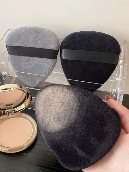 1pc Teardrop Shaped Makeup Sponge Puff For Setting Powder, Soft Flocked, Triangle Pointed Head Beauty Tool,Makeup,Cheap,Room Decor,Vanity,Travel,Bedroom,Makeup Accessories,Puff,Makeup Blender,Powder P