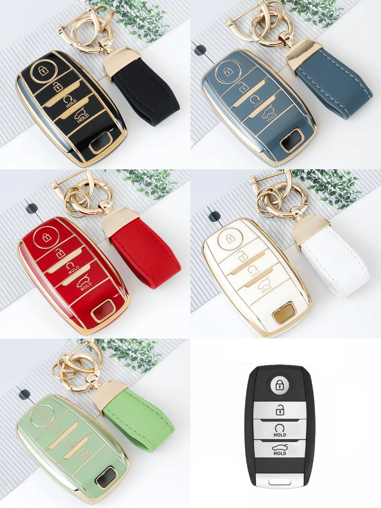 1PC TPU Car Key Fob Case Cover Compatible With For Kia For Niro, For Forte, For Optima, For Sorento, For Rio, For Soul, For Sportage