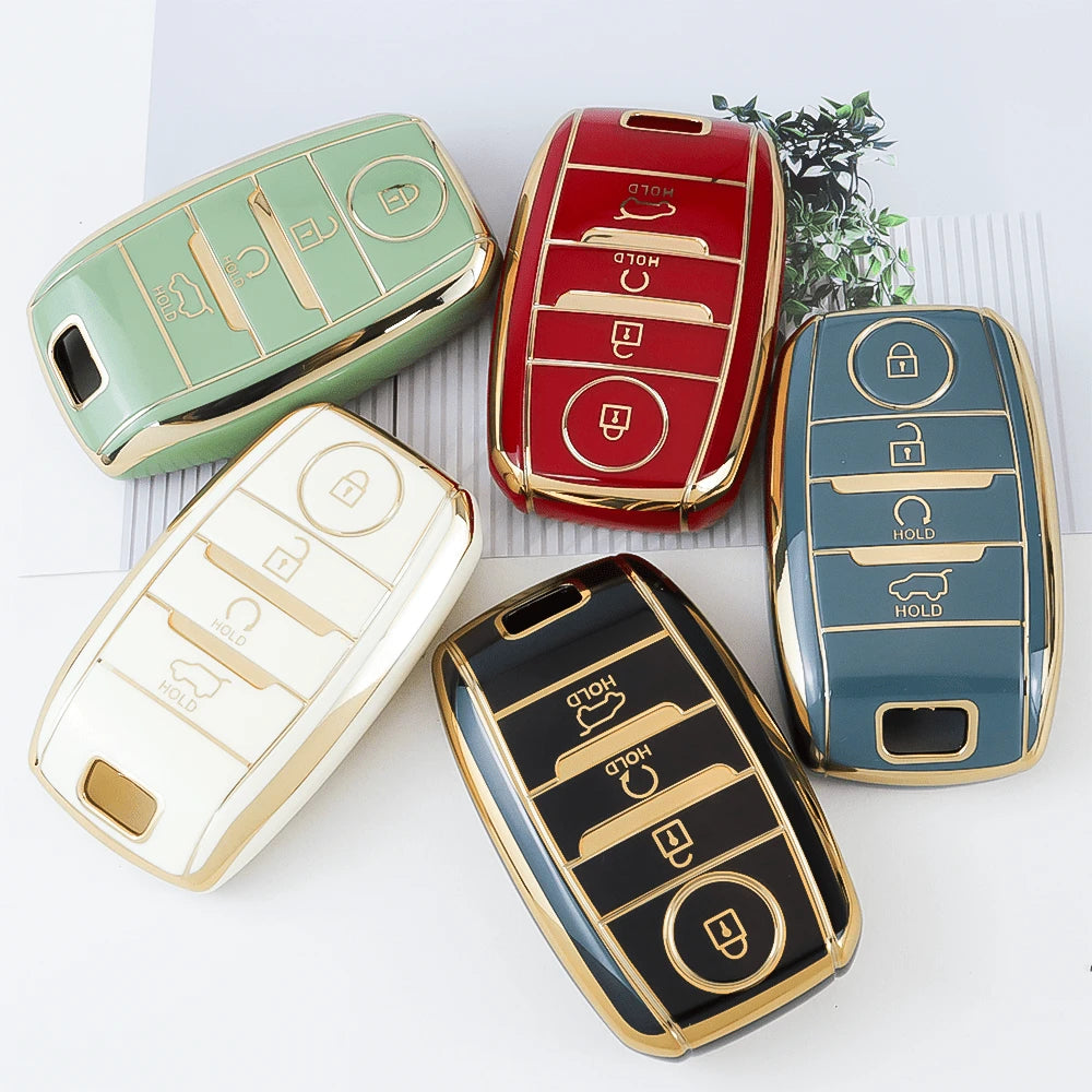 1PC TPU Car Key Fob Case Cover Compatible With For Kia For Niro, For Forte, For Optima, For Sorento, For Rio, For Soul, For Sportage
