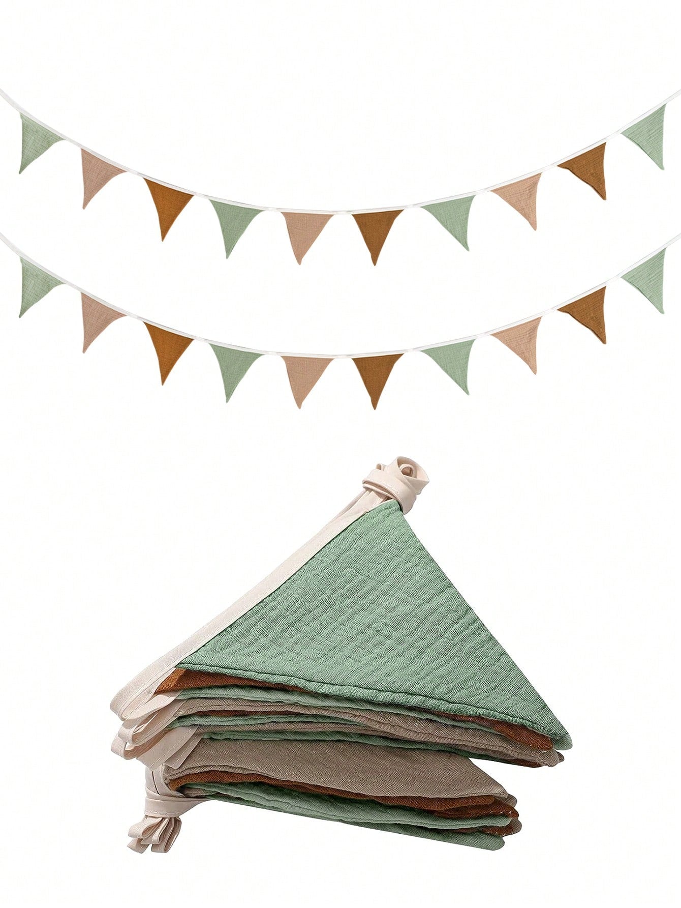 1pc Triangle Flag Pennant Garland, Kindergarten Decor, Baby Birthday Party, Boho Wedding Celebration Decoration