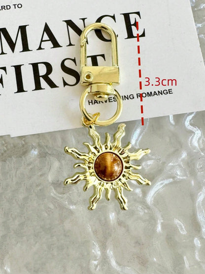 1pc Unisex Minimalist Sun Keychain Indie Style Student/Couple Gift Backpack Accessory Car Accessories For Women Keychain For Bag