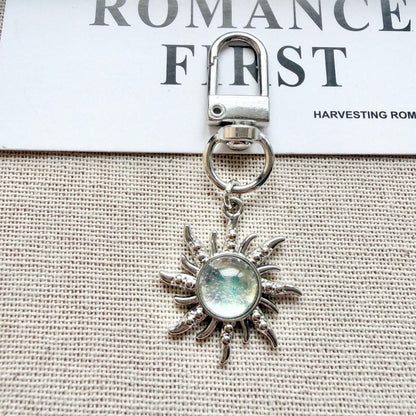 1pc Unisex Minimalist Sun Keychain Indie Style Student/Couple Gift Backpack Accessory Car Accessories For Women Keychain For Bag