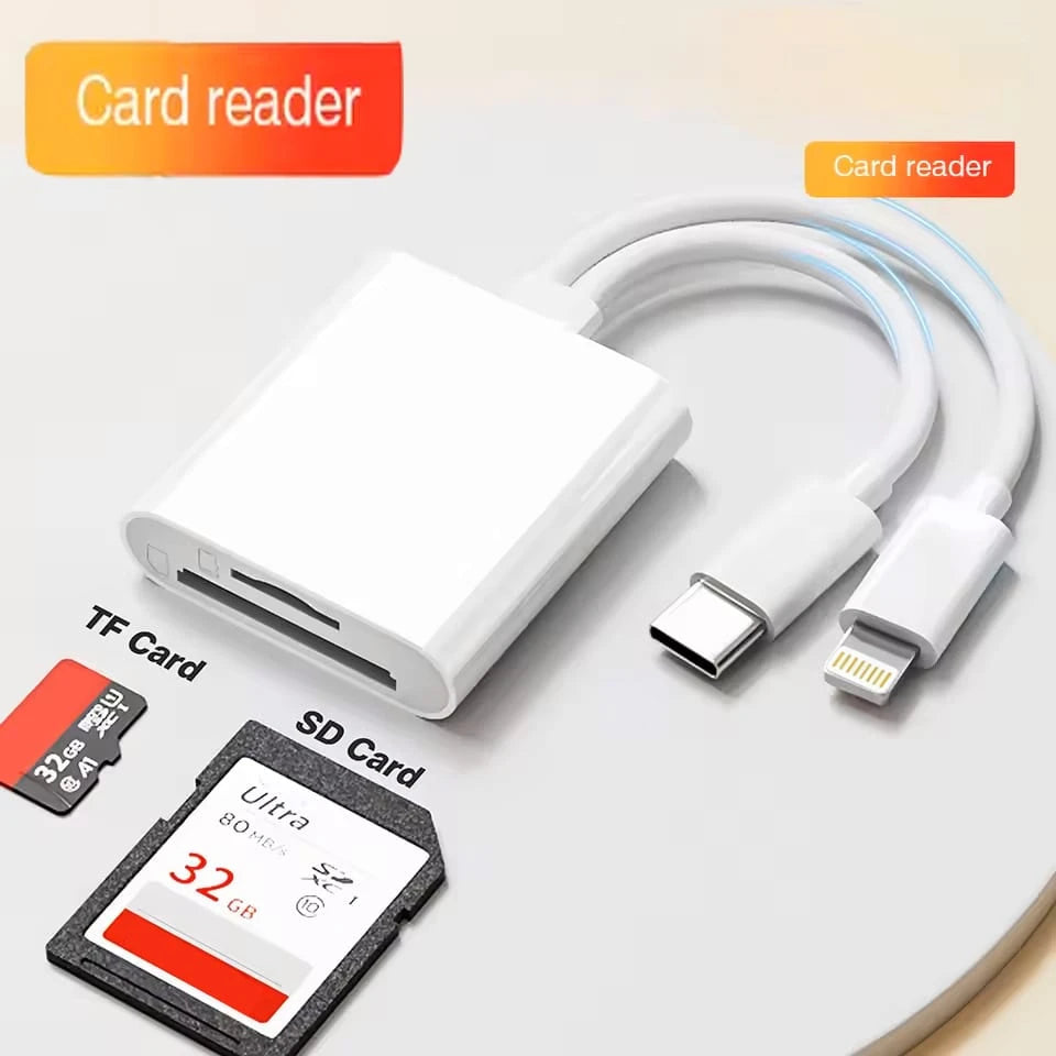 1pc Unisex Outdoor Photography Accessory, Photographer Essential, Plug And Play Type-C OTG Card Reader, SD/TF Memory Card Adapter, High-Speed Transfer, Stable Reading, Compatible With SDHC/SDXC/Micro