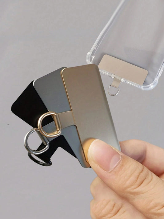 1pc Universal Phone Rope Sticker Metal Slim Phone Strap Accessories Anti-Lost Rope Connector Gifts For Mother, Family, Friends, Birthday, Holiday Phone Charm, Phone Chain
