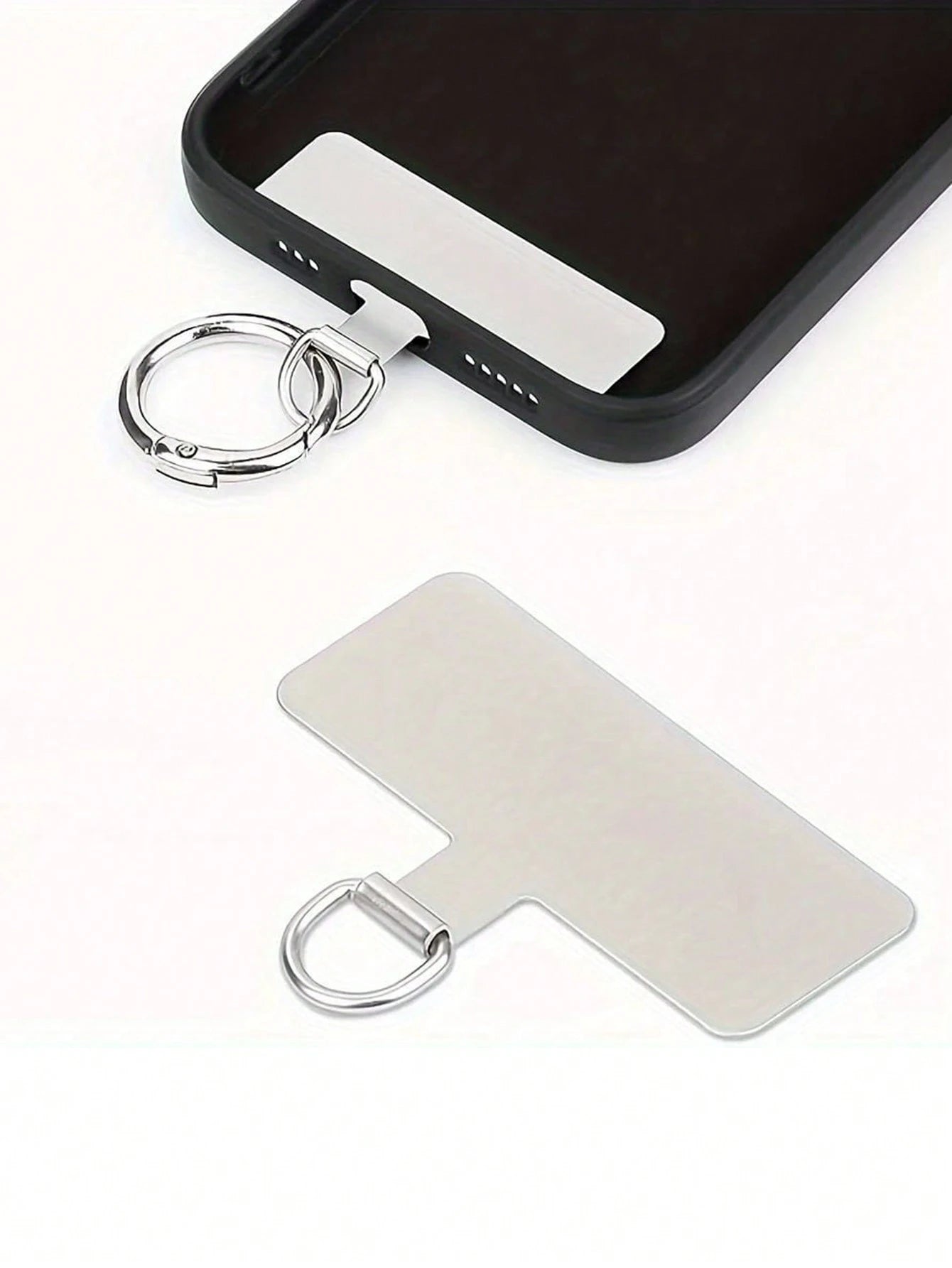 1pc Universal Phone Rope Sticker Metal Slim Phone Strap Accessories Anti-Lost Rope Connector Gifts For Mother, Family, Friends, Birthday, Holiday Phone Charm, Phone Chain
