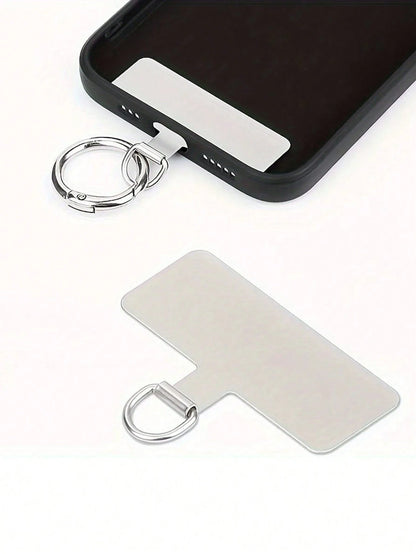 1pc Universal Phone Rope Sticker Metal Slim Phone Strap Accessories Anti-Lost Rope Connector Gifts For Mother, Family, Friends, Birthday, Holiday Phone Charm, Phone Chain