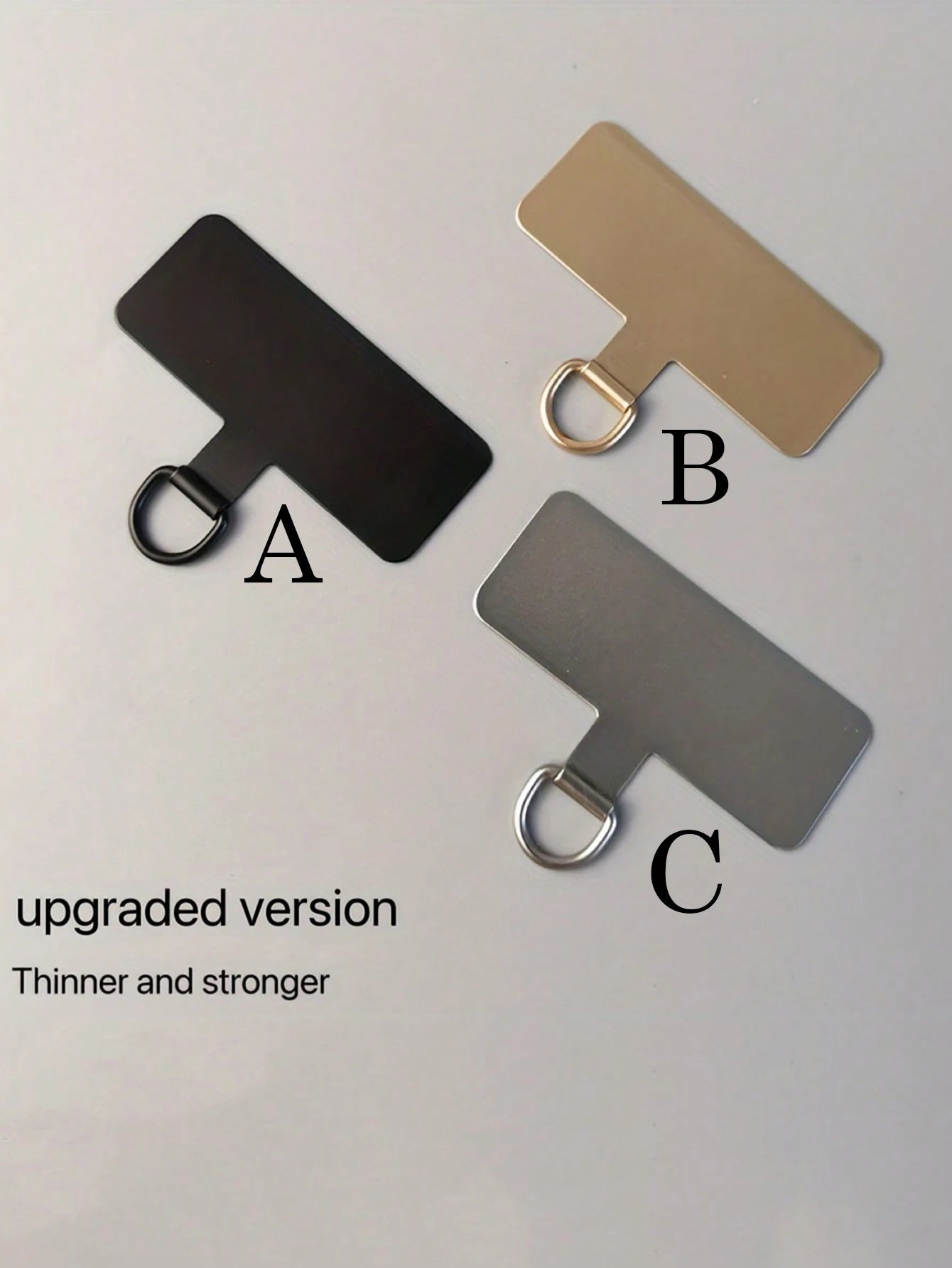 1pc Universal Phone Rope Sticker Metal Slim Phone Strap Accessories Anti-Lost Rope Connector Gifts For Mother, Family, Friends, Birthday, Holiday Phone Charm, Phone Chain