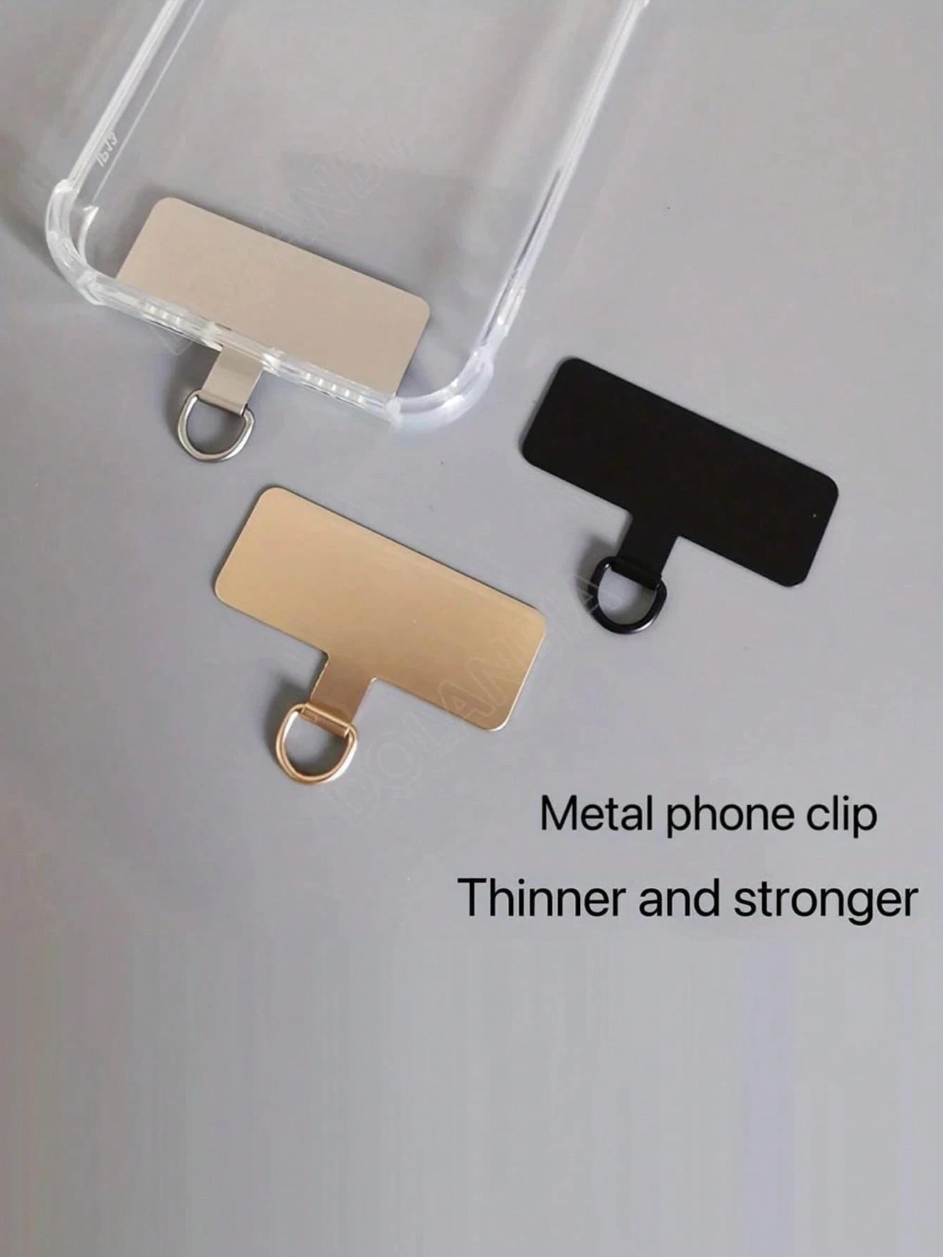 1pc Universal Phone Rope Sticker Metal Slim Phone Strap Accessories Anti-Lost Rope Connector Gifts For Mother, Family, Friends, Birthday, Holiday Phone Charm, Phone Chain