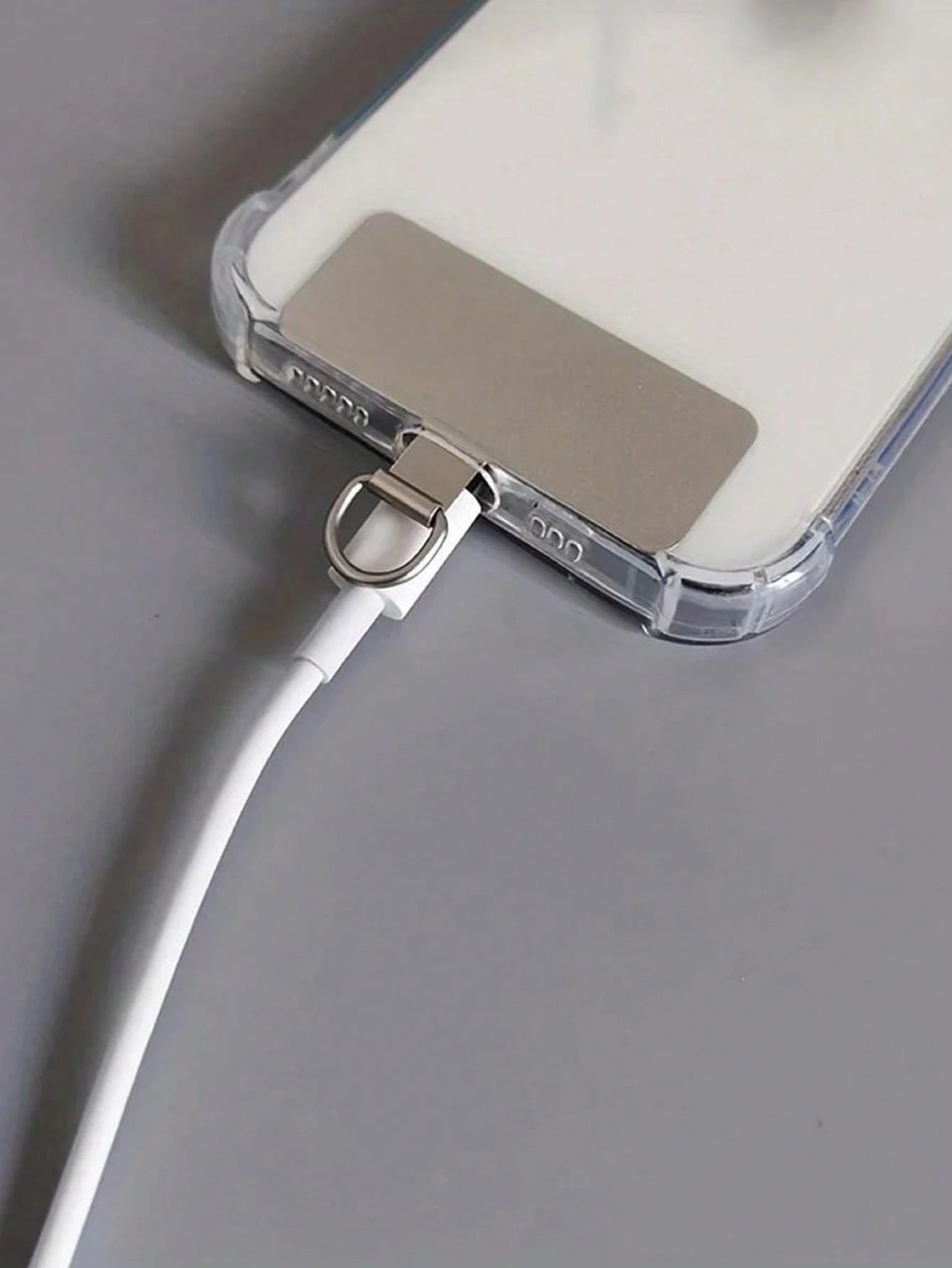 1pc Universal Phone Rope Sticker Metal Slim Phone Strap Accessories Anti-Lost Rope Connector Gifts For Mother, Family, Friends, Birthday, Holiday Phone Charm, Phone Chain