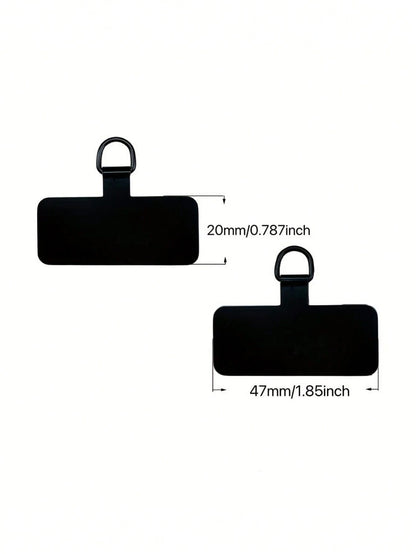 1pc Universal Phone Rope Sticker Metal Slim Phone Strap Accessories Anti-Lost Rope Connector Gifts For Mother, Family, Friends, Birthday, Holiday Phone Charm, Phone Chain