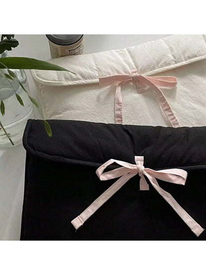 1pc White Ballerina Style Padded IPad/Tablet Sleeve Case, Drawstring Closure Fits 11", 13", 13.3", 14" Laptops, Versatile Gift For Friends, Back To School Classroom Laptop Sleeve Computer Case Travel