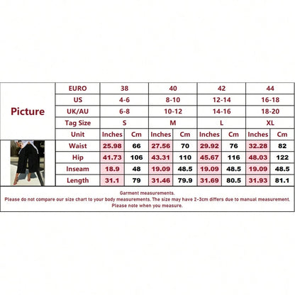 1pc Women's Fashionable Casual Solid Color Wide Leg Capri Pants, Comfortable Casual Patchwork Design, Wide Leg Pants Suit For Daily Commute & Work, Spring/Summer Black