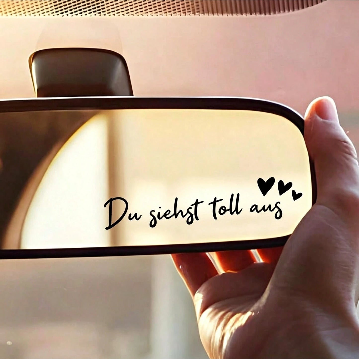 1pc "You Are Enough" Vinyl Sticker Decal For Car Makeup Mirror, Rearview Mirror, Window, Inspirational Sticker