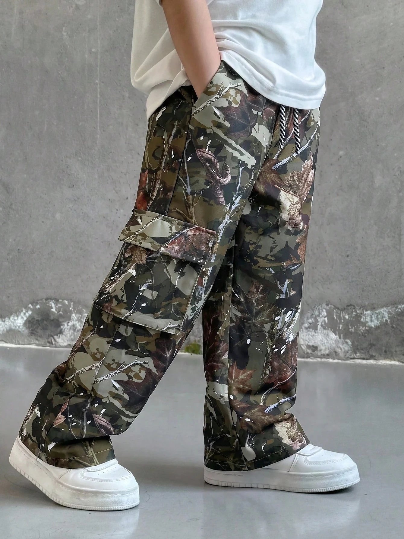 1pc Young Boys' Casual Checkered Print Straight Leg Pants,Back-To-School Comfortable Streetwear For Daily Wear,Outings,Spring/Summer/Autumn/Winter