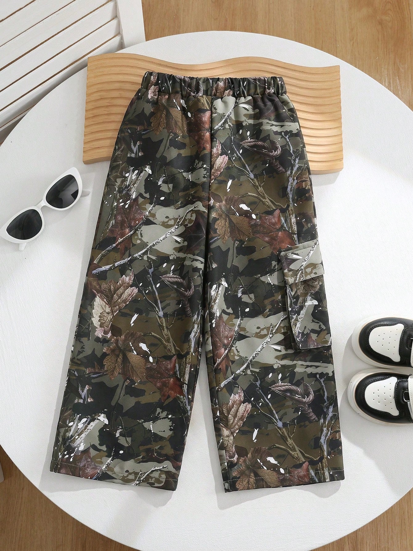 1pc Young Boys' Casual Checkered Print Straight Leg Pants,Back-To-School Comfortable Streetwear For Daily Wear,Outings,Spring/Summer/Autumn/Winter