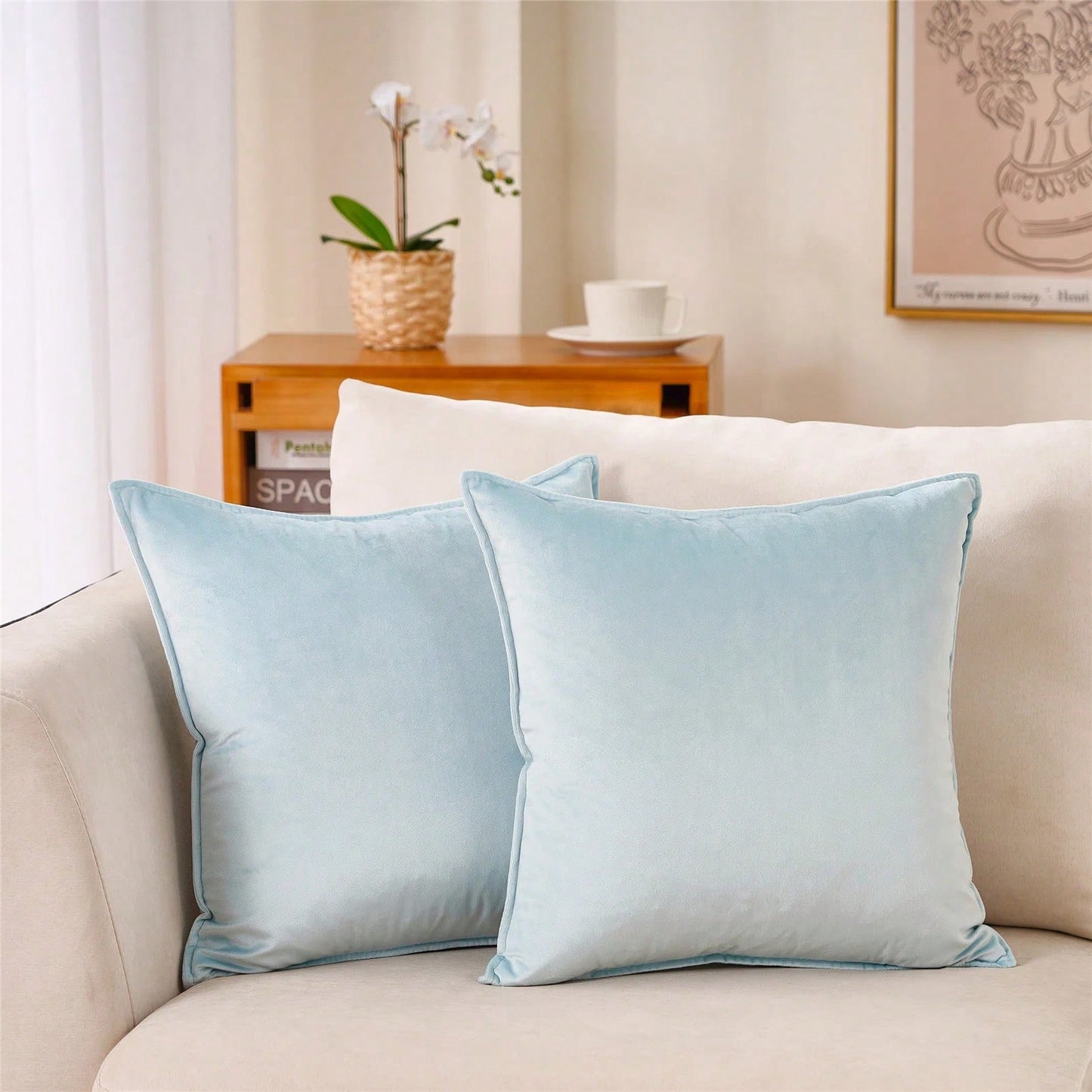 1pcsoild Square Cushion Case For Sofa Bedroom Car 18x 18 Inch 45x 45cm