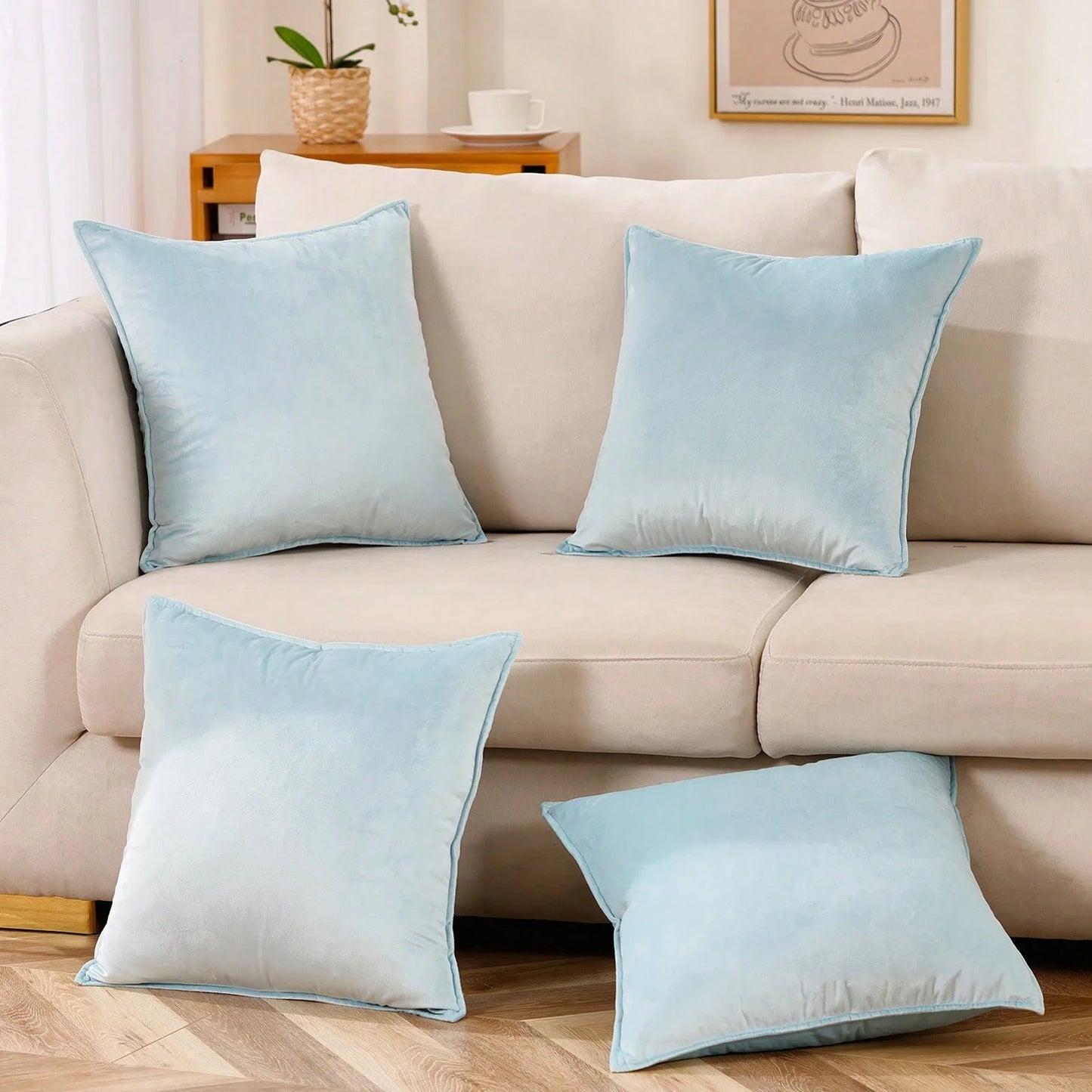 1pcsoild Square Cushion Case For Sofa Bedroom Car 18x 18 Inch 45x 45cm