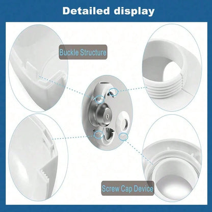 2/1pc Children Safety Door Handle Guard Cover, Baby Anti-Theft Door Lock, Door Handle Protective Sleeve, Child-Proof Door Opening, White