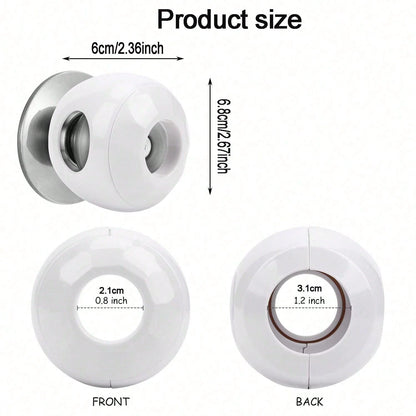 2/1pc Children Safety Door Handle Guard Cover, Baby Anti-Theft Door Lock, Door Handle Protective Sleeve, Child-Proof Door Opening, White