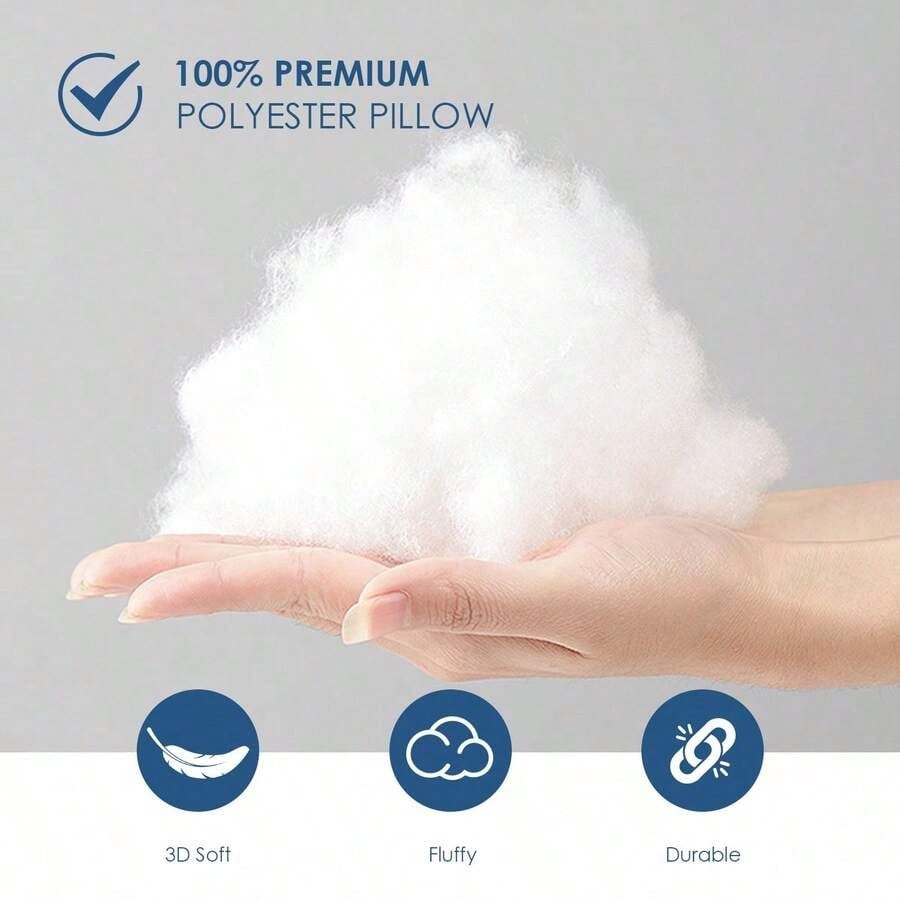 2/4-Piece White Square Pillow Inserts, Compatible With Various Pillowcase Types, Multiple Sizes Available, High-End Decorative Sofa Cushions, Soft Polyester Fabric, Machine Washable & Hypoallergenic