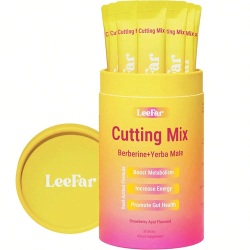 2 PCS LeeFar Cutting Drink Mix-I Strawberry Acai Flavor- 30 Servings
