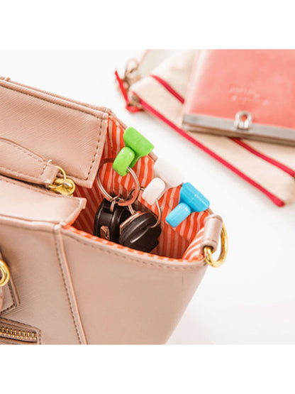 2 Pcs Portable Mini Key Hooks For Bag Lightweight Practical Hey Holder For Shoulder Bag Reusable Hooks Gift Bag Present Valentines