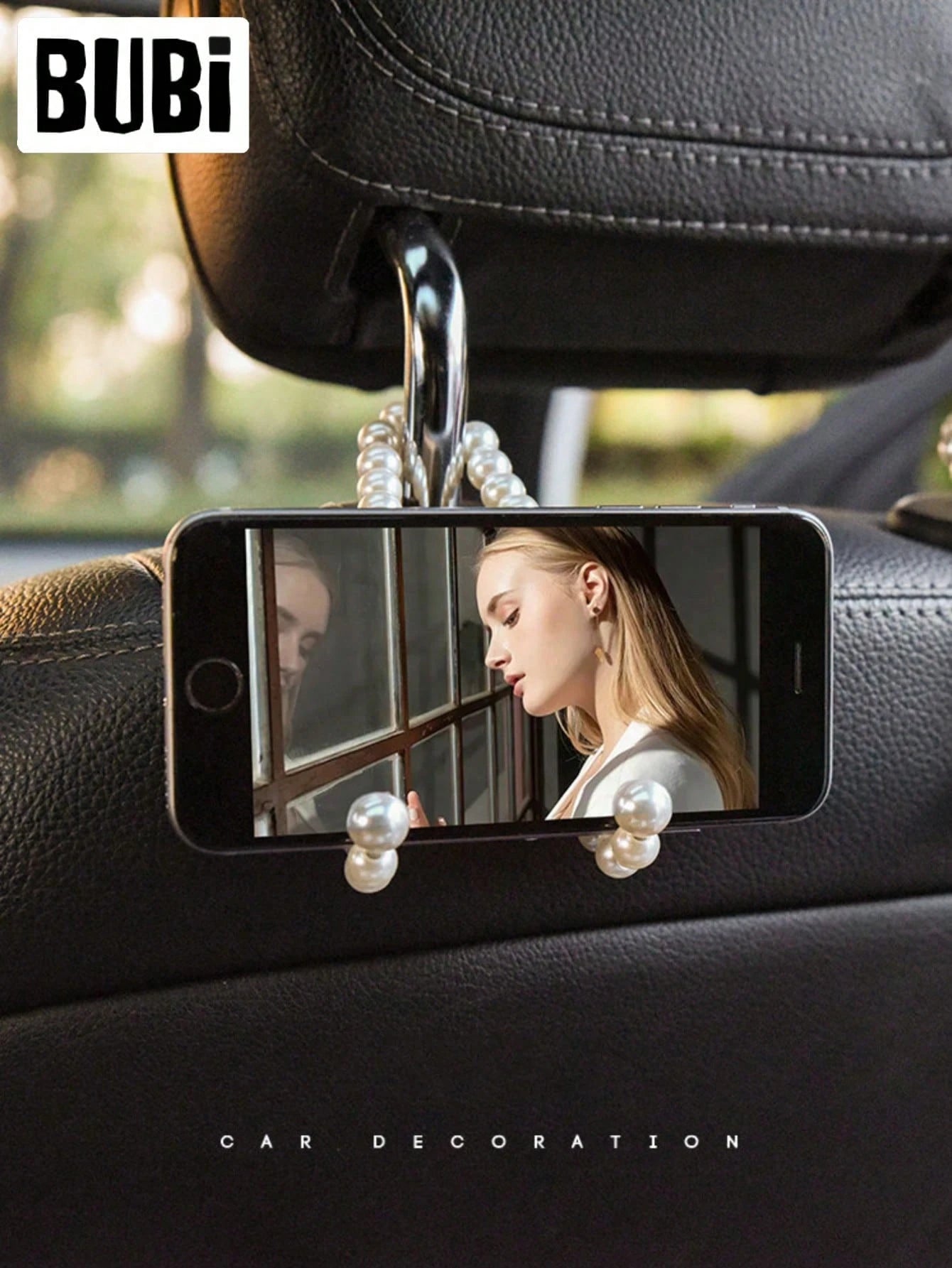 2 Pearl-Shaped Car Seat Back Clips, A Universal Storage Organizer For The Car, Car Interior Decoration Accessories, Attractive And Practical, Suitable For Giving As A Gift To Friends And Family.