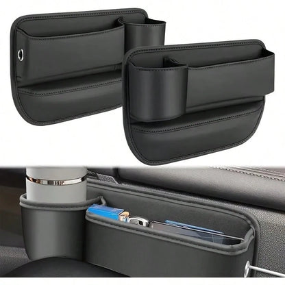 2-Piece Multi-Functional Car Front And Rear Seat Gap Cup Holder- Multi-Functional Car Storage Box, Used To Organize And Store Car Interior Accessories, To Keep The Car Environment Clean And Tidy.
