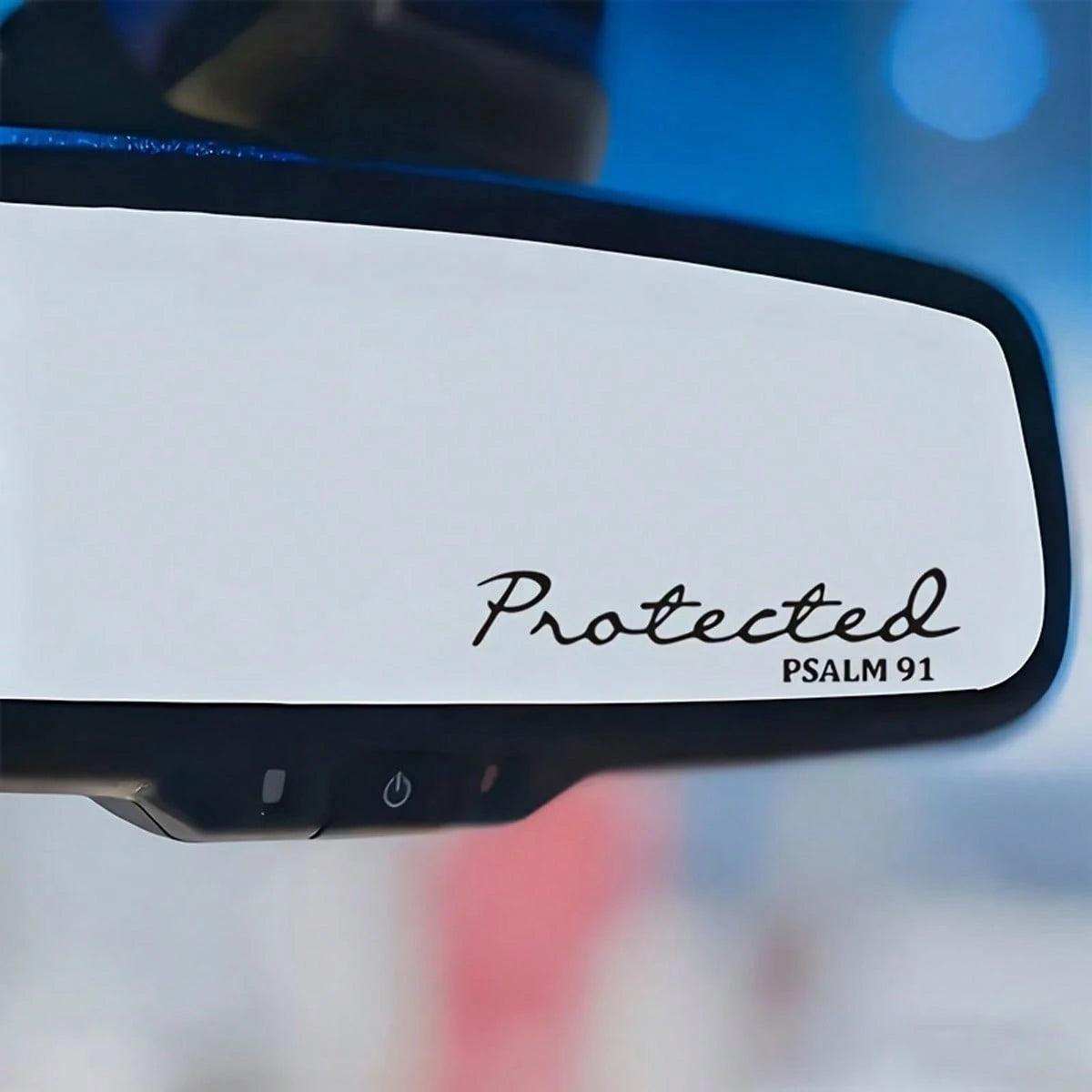 2 Pieces Set Of Bible Rearview Mirror Stickers Christian Jesus Car Decorative Stickers Waterproof Vinyl Stickers Suitable For Helmets, Laptops, Water Bottles, Phone Cases, And Cars