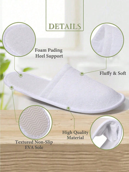 20/10/2pcs(2pcs/Pair) Disposable Slippers, Indoor Slippers, Plush Slippers, Disposable Hotel Slippers, Women Men Slippers For Air Travel, Guest Room, Hotel, Hotel Supplies, Household Gadgets,Suitable