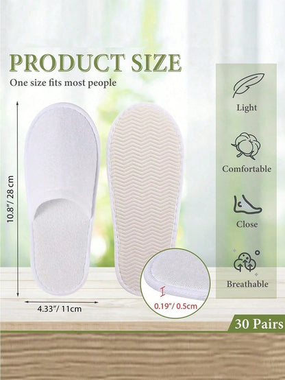 20/10/2pcs(2pcs/Pair) Disposable Slippers, Indoor Slippers, Plush Slippers, Disposable Hotel Slippers, Women Men Slippers For Air Travel, Guest Room, Hotel, Hotel Supplies, Household Gadgets,Suitable