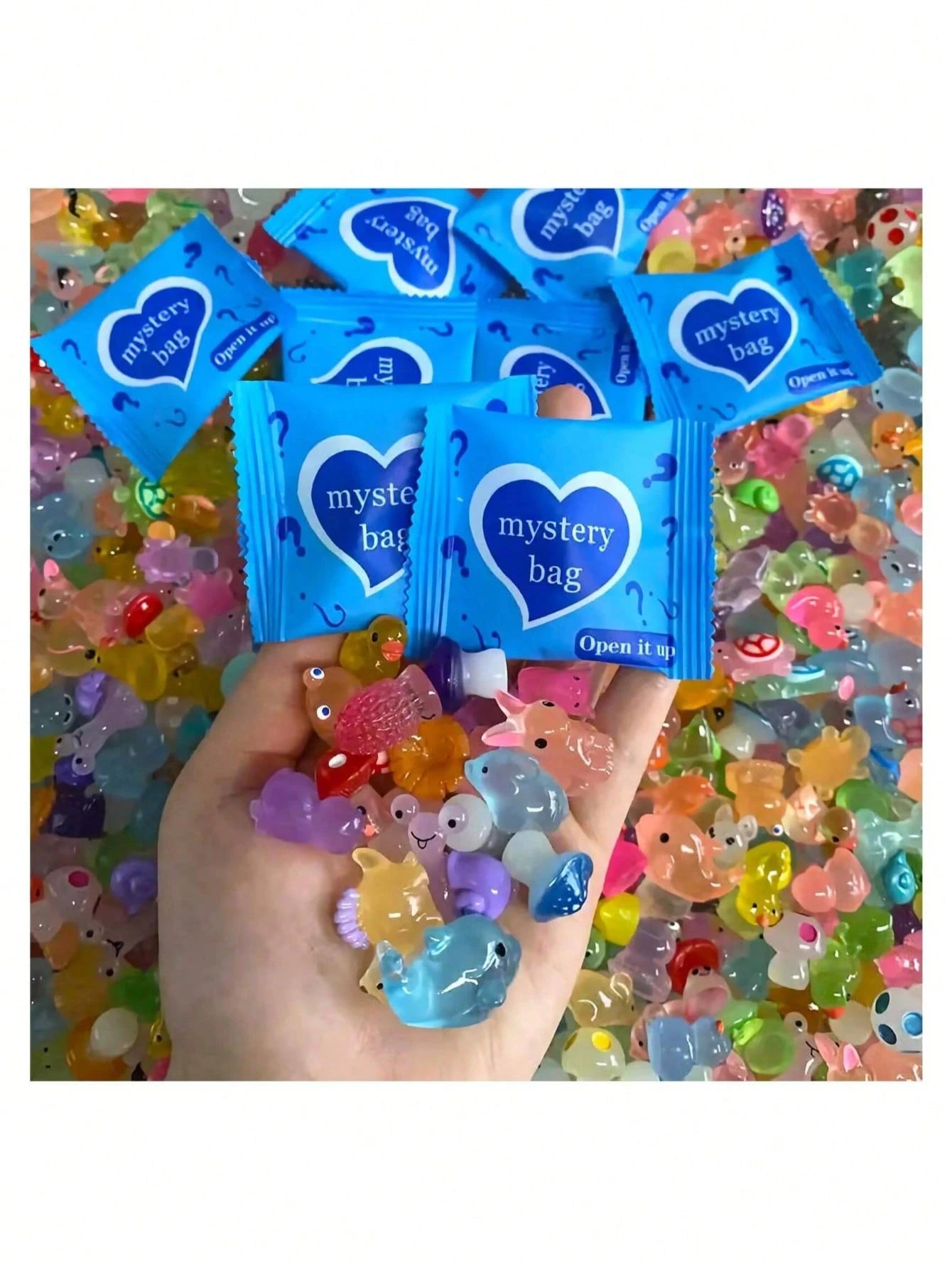 20/40pcs Cute Mini Animal Food Bottle Surprise Blind Bags- Fun Gifts For Parties Like Easter, Valentine's Day! Various Colors And Styles, Perfect For Gifting, Home Decor And Holiday Celebrations, Gif