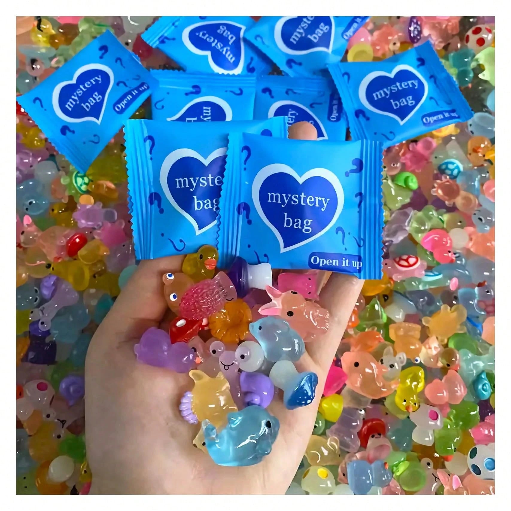 20/40pcs Cute Mini Animal Food Bottle Surprise Blind Bags- Fun Gifts For Parties Like Easter, Valentine's Day! Various Colors And Styles, Perfect For Gifting, Home Decor And Holiday Celebrations, Gif
