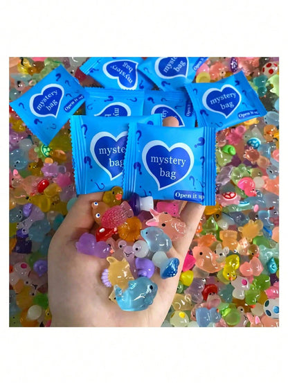 20/40pcs Cute Mini Animal Food Bottle Surprise Blind Bags- Fun Gifts For Parties Like Easter, Valentine's Day! Various Colors And Styles, Perfect For Gifting, Home Decor And Holiday Celebrations, Gif