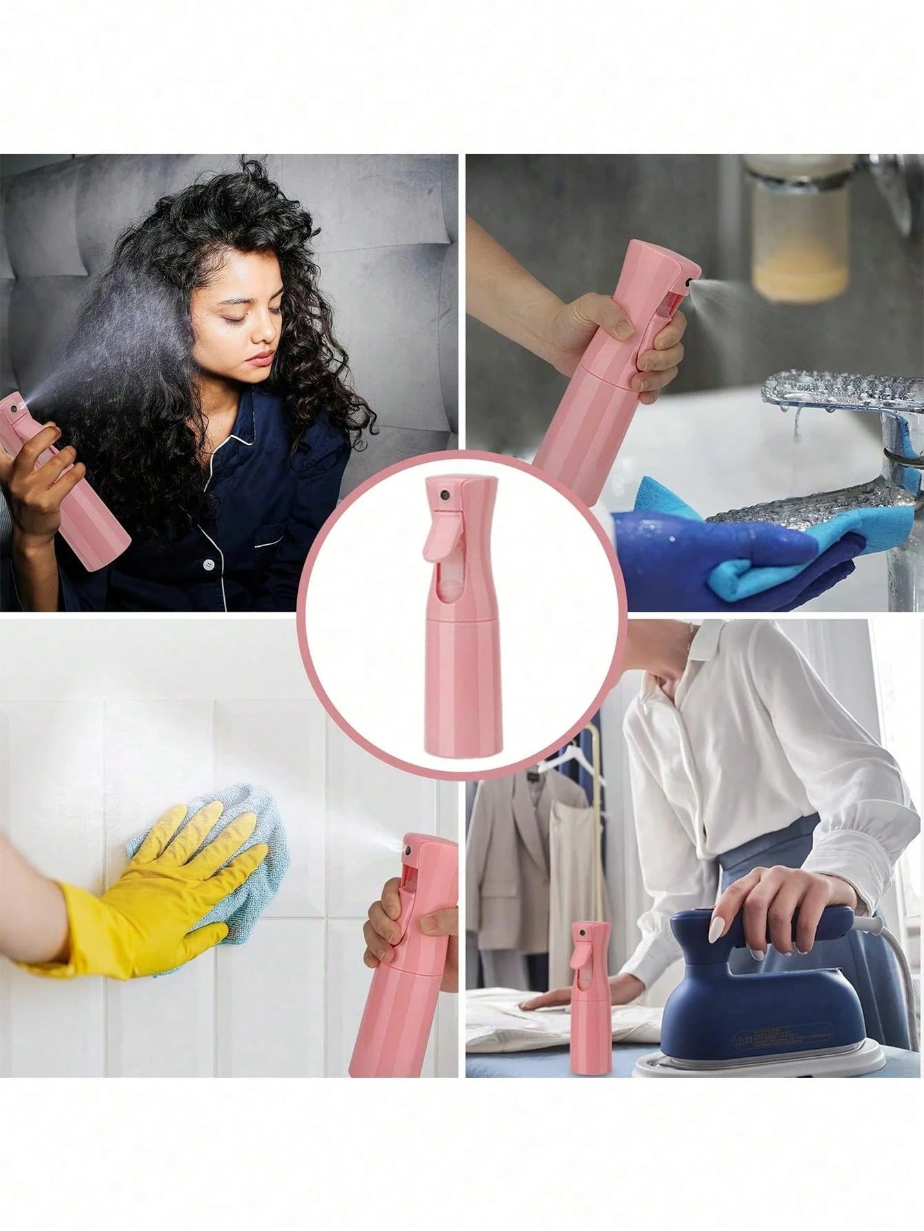 200ml Empty Spray Bottle, 1pc-Fine Mist Continuous Sprayer For Hair Styling, Refillable Water Spray Bottle For Skin Care, Pet Shower, Plants, Ironing And Cleaning,, Hair Accessories For Women, Slick