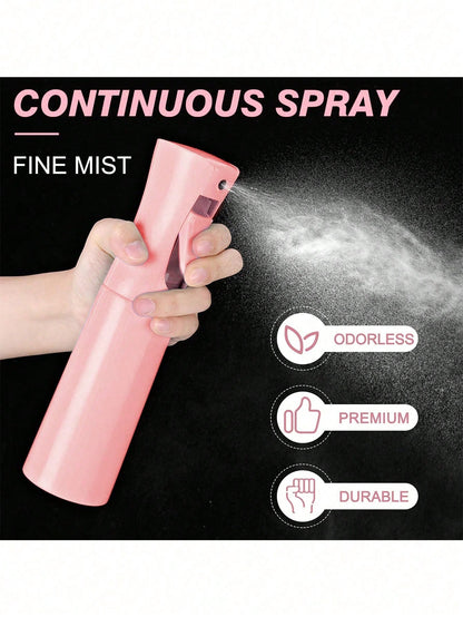 200ml Empty Spray Bottle, 1pc-Fine Mist Continuous Sprayer For Hair Styling, Refillable Water Spray Bottle For Skin Care, Pet Shower, Plants, Ironing And Cleaning,, Hair Accessories For Women, Slick