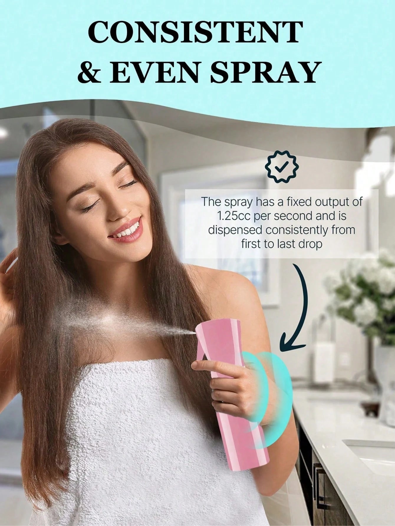 200ml Empty Spray Bottle, 1pc-Fine Mist Continuous Sprayer For Hair Styling, Refillable Water Spray Bottle For Skin Care, Pet Shower, Plants, Ironing And Cleaning,, Hair Accessories For Women, Slick