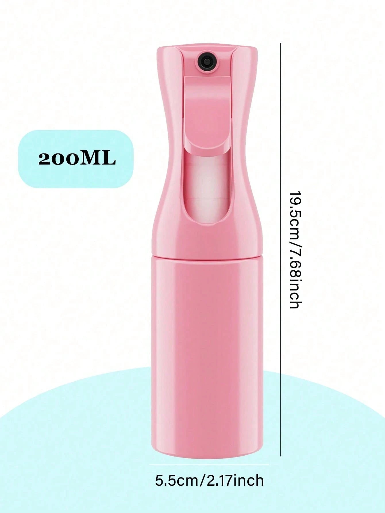 200ml Empty Spray Bottle, 1pc-Fine Mist Continuous Sprayer For Hair Styling, Refillable Water Spray Bottle For Skin Care, Pet Shower, Plants, Ironing And Cleaning,, Hair Accessories For Women, Slick