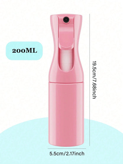 200ml Empty Spray Bottle, 1pc-Fine Mist Continuous Sprayer For Hair Styling, Refillable Water Spray Bottle For Skin Care, Pet Shower, Plants, Ironing And Cleaning,, Hair Accessories For Women, Slick