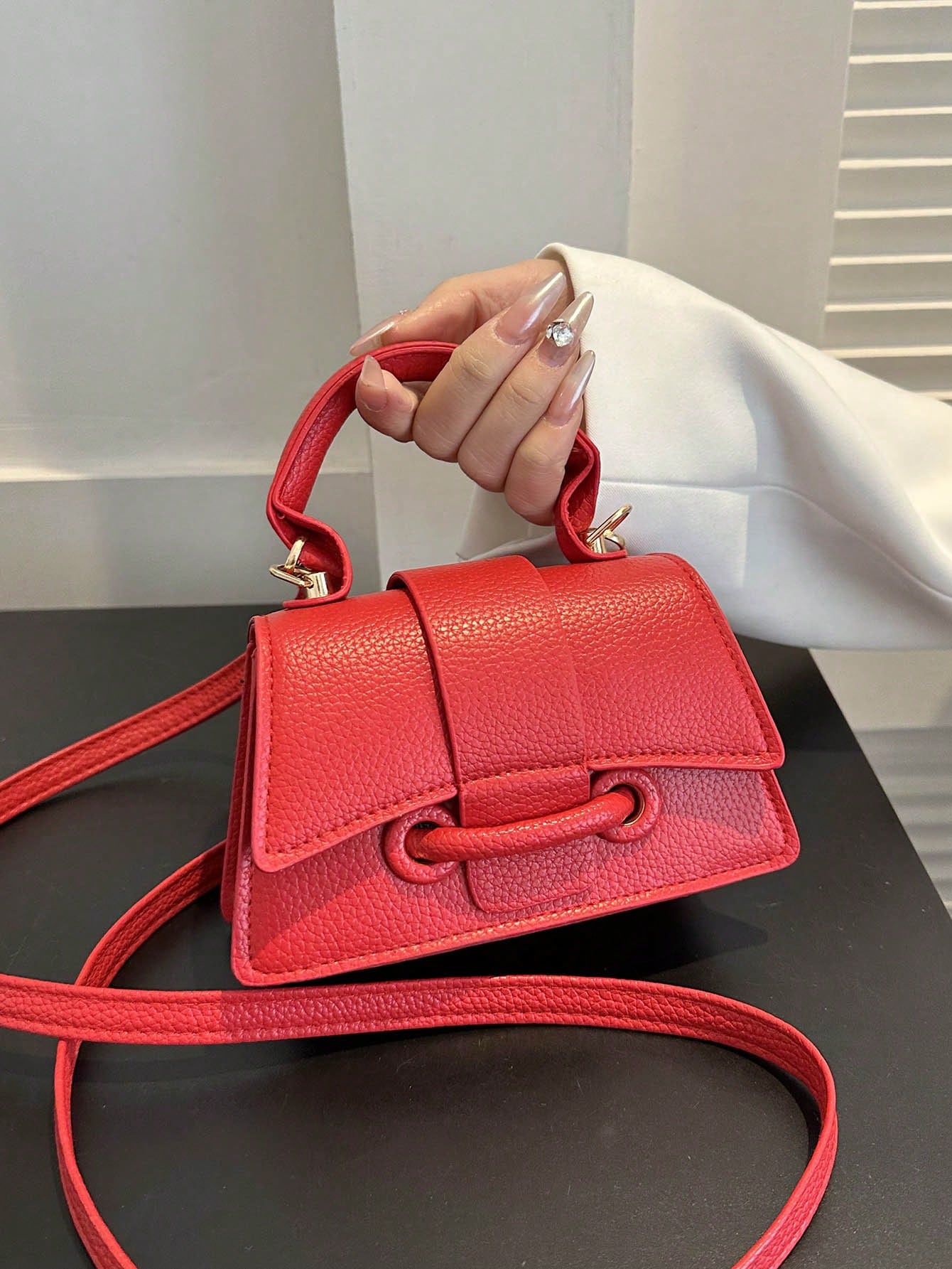 2025 New Women's PU Niche Crossbody Bag, Shoulder Handbag, High-End Crossbody Bag; 2025 New Summer Y2K Style Niche Mini Chain Bag