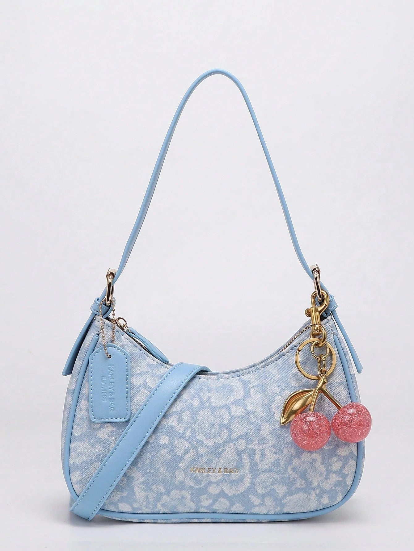 2026 New Fashion Classic Versatile Letter Decor Design Solid Color PU Fabric Shoulder Bag Crescent Bag, Suitable For Shopping And Strolling, Versatile Crescent Bag, Y2K Underarm Bag, Hot Girl Bag, Two