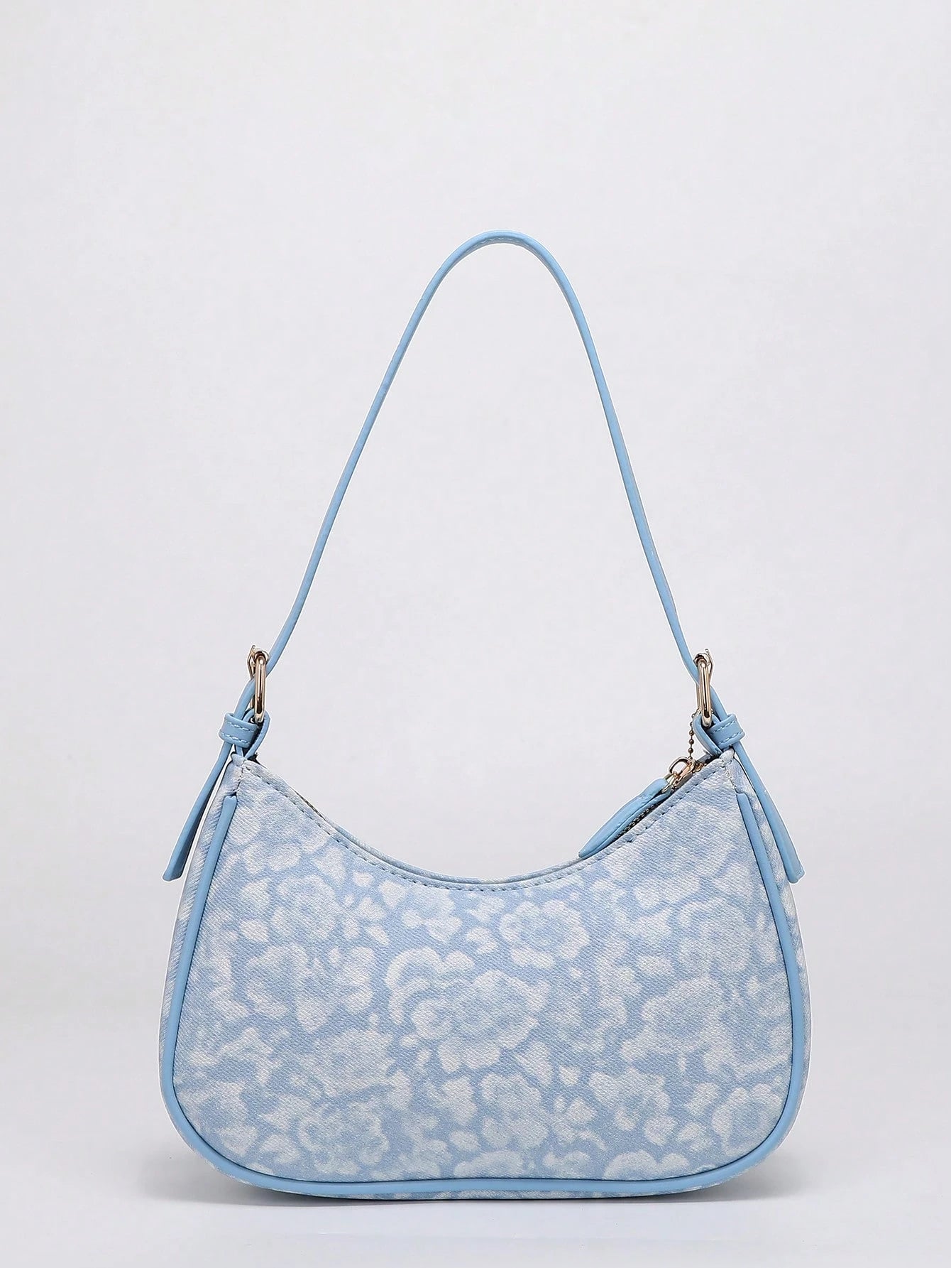 2026 New Fashion Classic Versatile Letter Decor Design Solid Color PU Fabric Shoulder Bag Crescent Bag, Suitable For Shopping And Strolling, Versatile Crescent Bag, Y2K Underarm Bag, Hot Girl Bag, Two