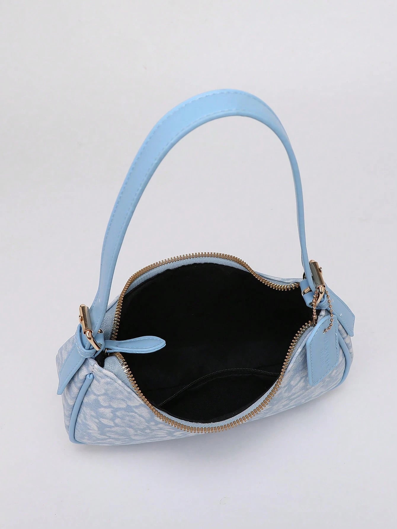 2026 New Fashion Classic Versatile Letter Decor Design Solid Color PU Fabric Shoulder Bag Crescent Bag, Suitable For Shopping And Strolling, Versatile Crescent Bag, Y2K Underarm Bag, Hot Girl Bag, Two