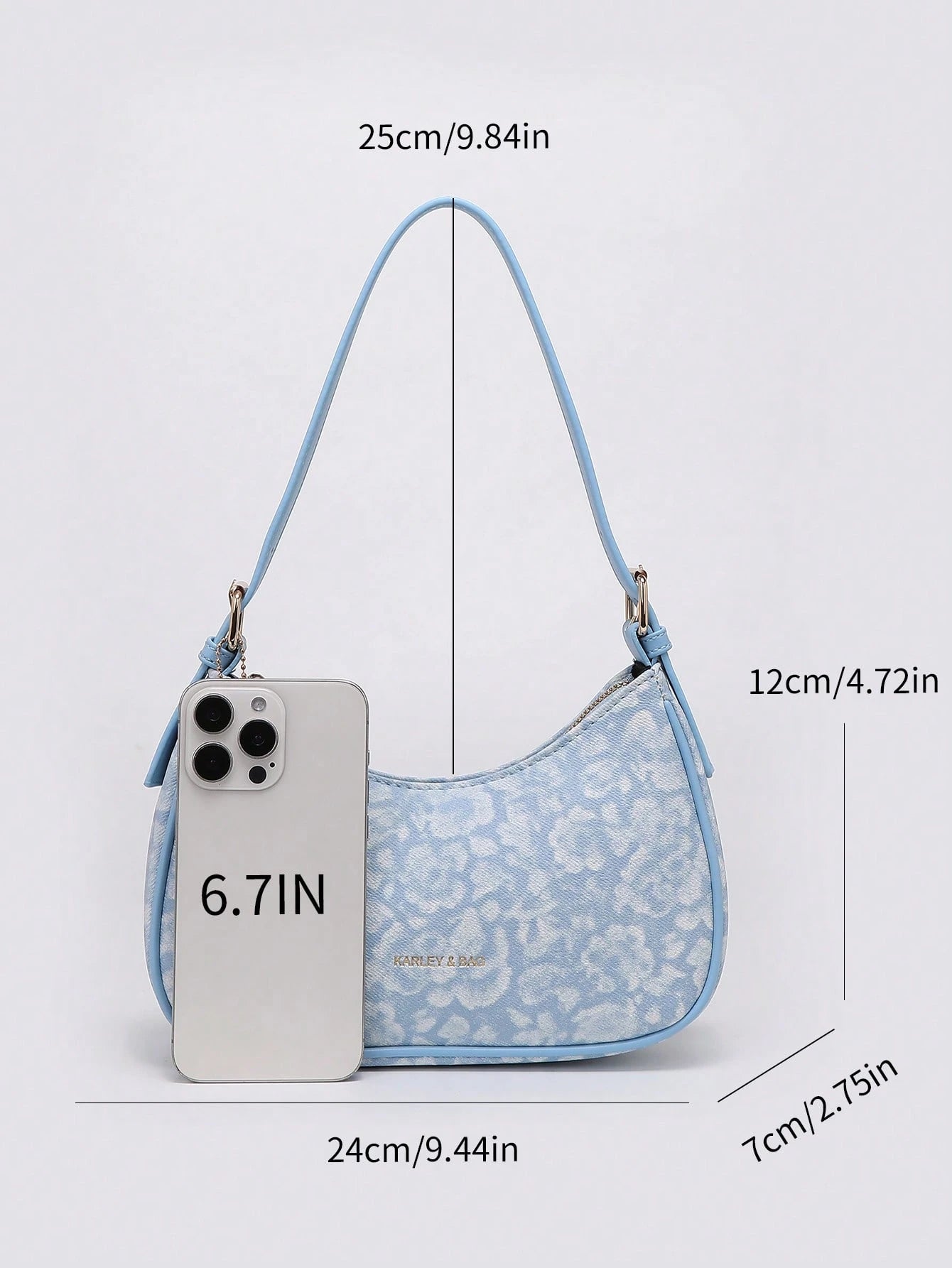 2026 New Fashion Classic Versatile Letter Decor Design Solid Color PU Fabric Shoulder Bag Crescent Bag, Suitable For Shopping And Strolling, Versatile Crescent Bag, Y2K Underarm Bag, Hot Girl Bag, Two