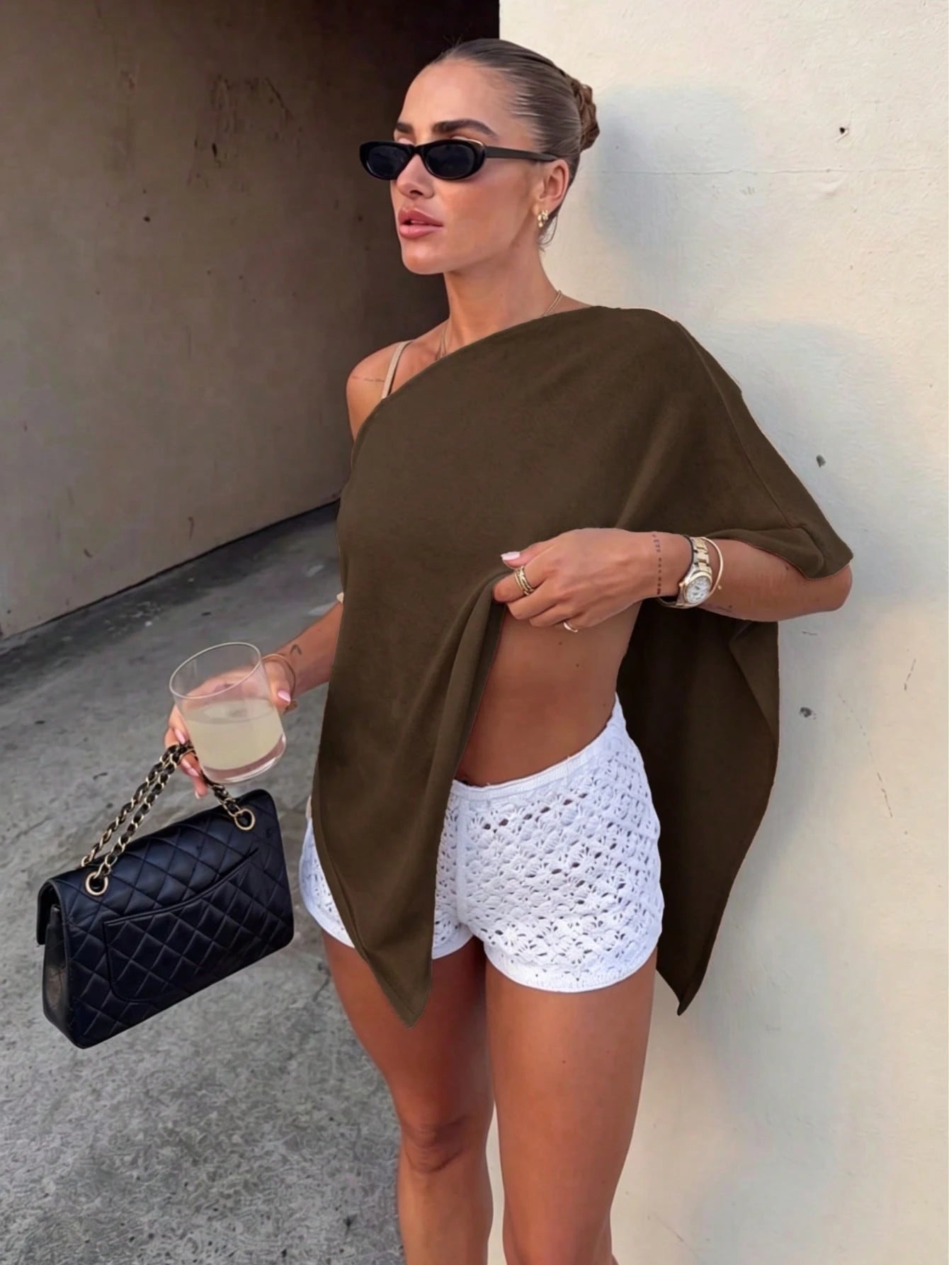 2026 New Women's Fashion Elegant Loose Knit Top, Suitable For Daily Wear And Casual Travel Vacation Beach
