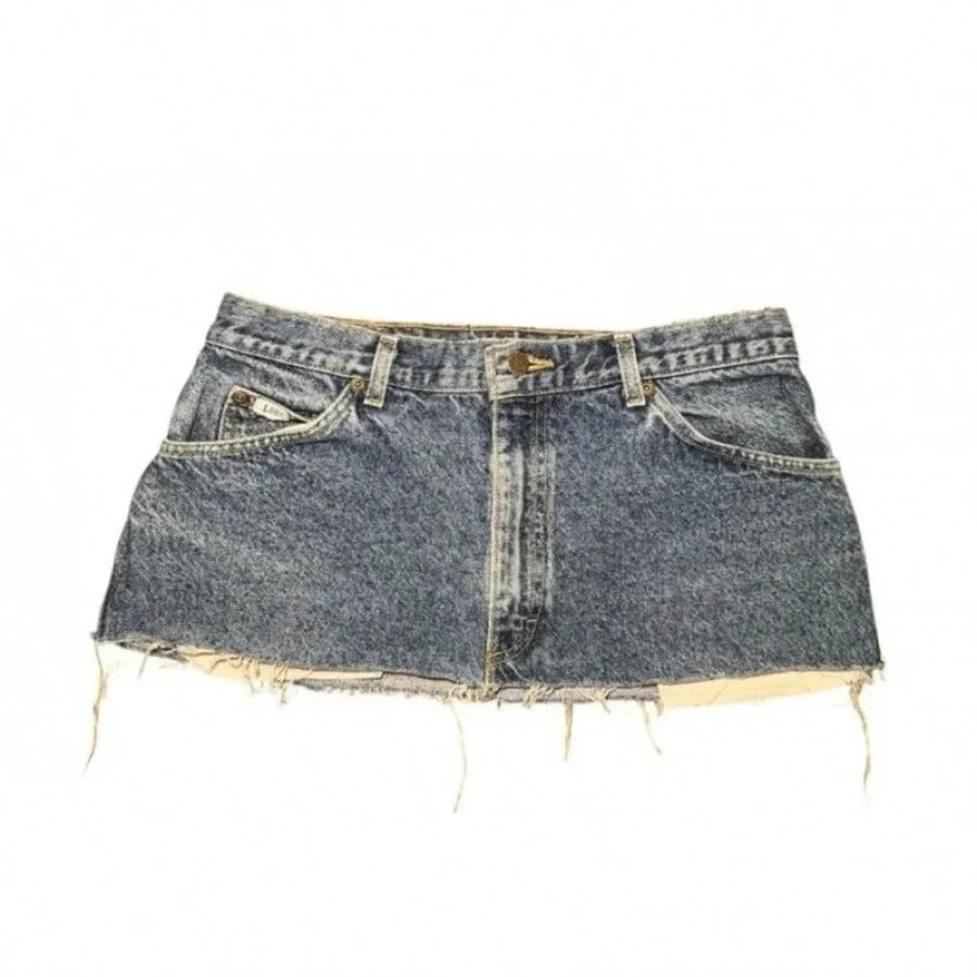 2026Short Skirt Applique Print Denim Goth Street Hip Hop Hoparajuku Vintage High Waist Y2k Mini Sexy Loose Casual Women's SkirtA Must-Have For Women