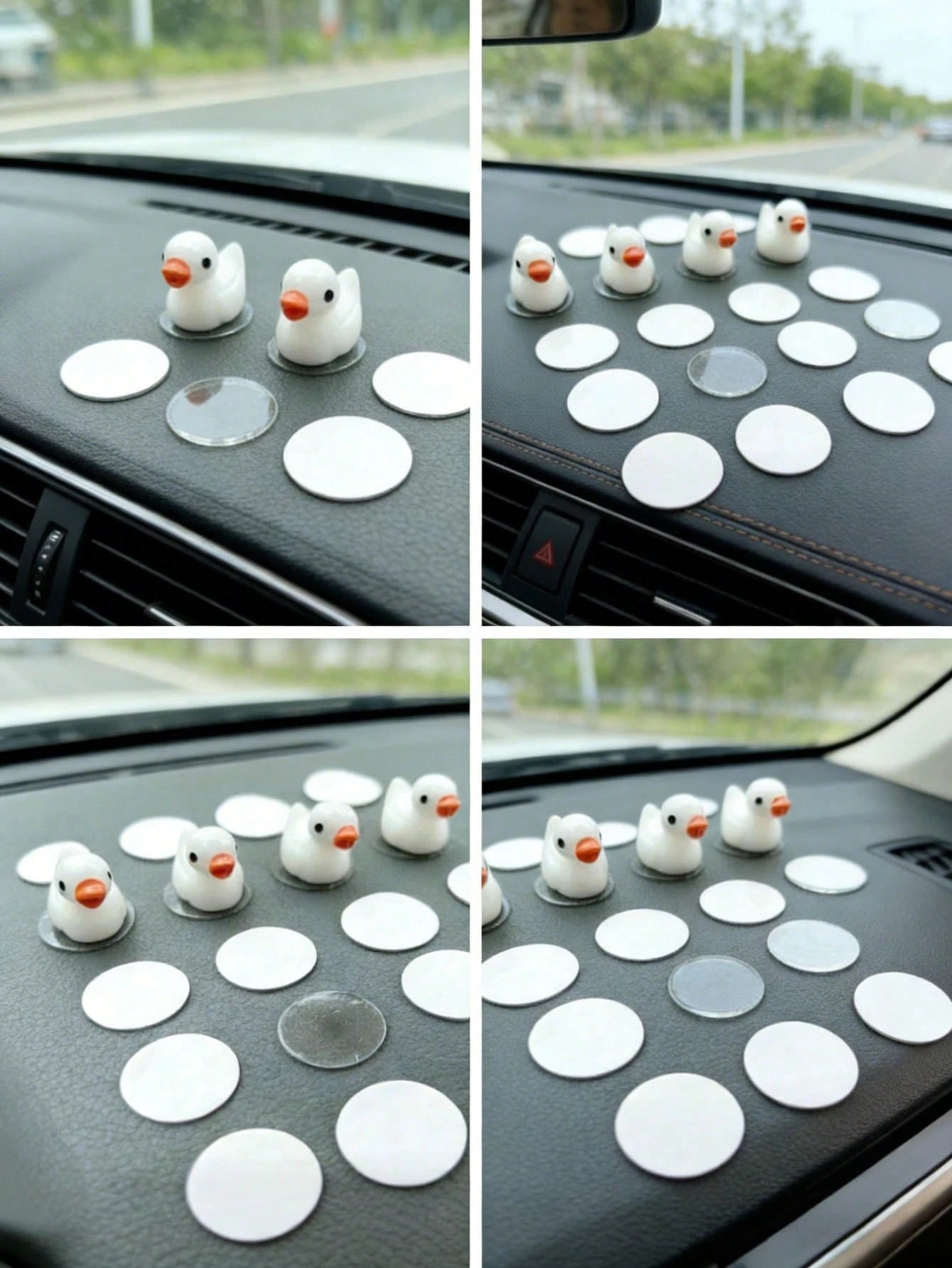 20pcs/50pcs Car Transparent No-Trace Adhesive Stickers, Round Diameter 3cm/1.2cm Double-Sided Tape- No-Trace Car Double-Sided Stickers, Strong Double-Sided Transparent Removable Nano Tape, Suitable F