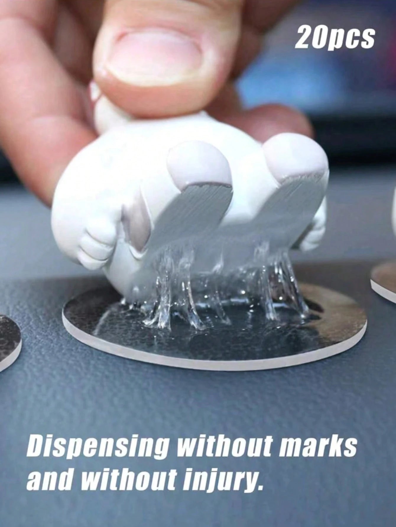 20pcs/50pcs Car Transparent No-Trace Adhesive Stickers, Round Diameter 3cm/1.2cm Double-Sided Tape- No-Trace Car Double-Sided Stickers, Strong Double-Sided Transparent Removable Nano Tape, Suitable F
