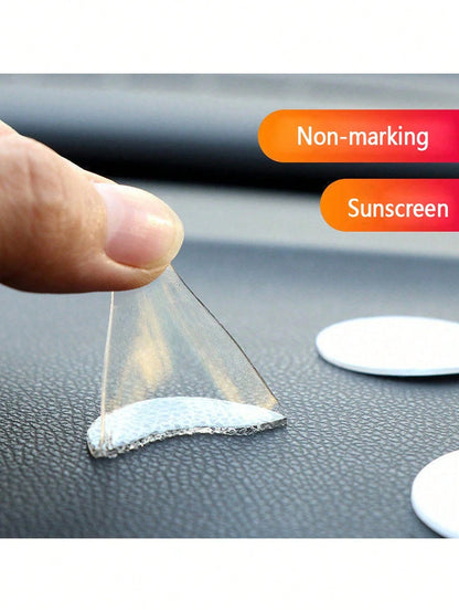 20pcs/50pcs Car Transparent No-Trace Adhesive Stickers, Round Diameter 3cm/1.2cm Double-Sided Tape- No-Trace Car Double-Sided Stickers, Strong Double-Sided Transparent Removable Nano Tape, Suitable F